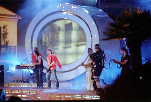 Ligabue sul palco della piazza di Capoliveri. Isola d'Elba